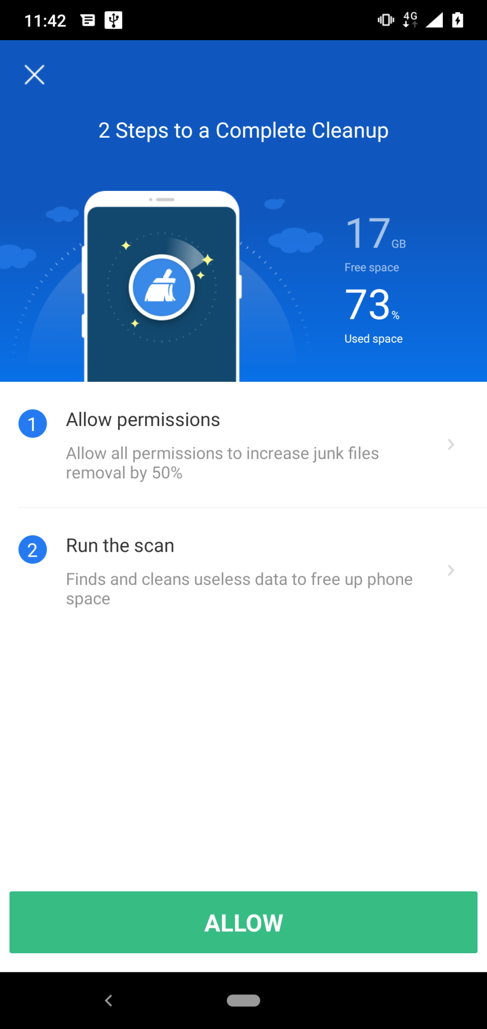 uninstall contacts cleaner on android