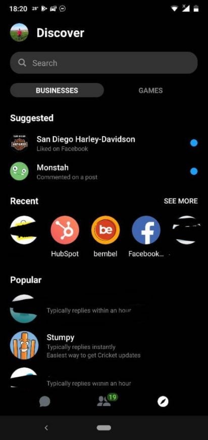 facebook messenger free download for android tablet