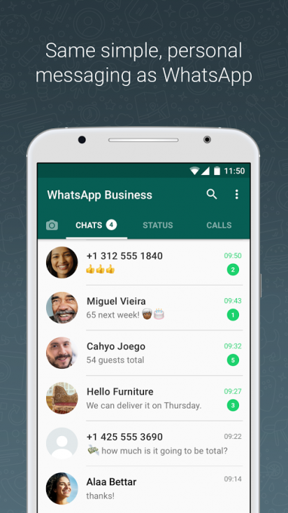 whatsapp inc contact numbers