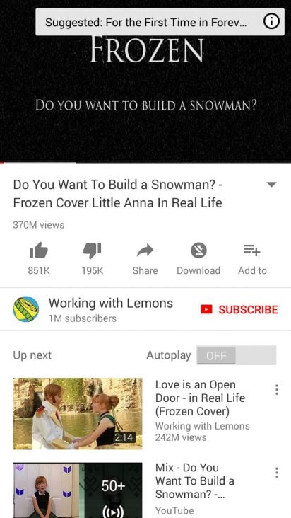 Do You Want To Build a Snowman? - Frozen Cover Little Anna In Real