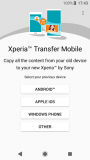 Xperia™ Transfer Mobile captura de tela 1