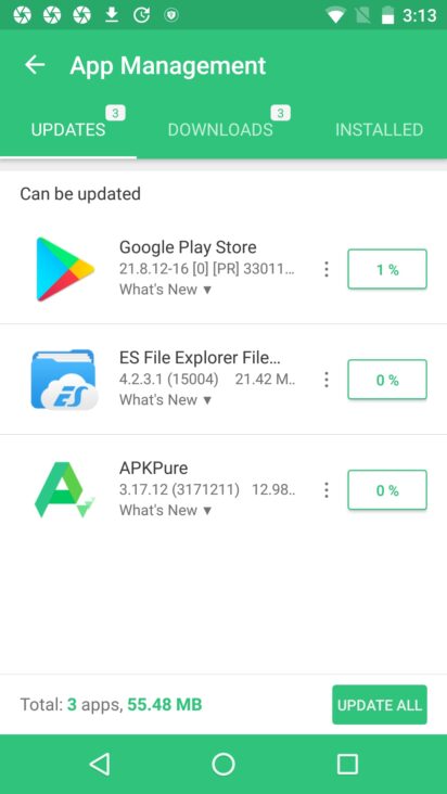 pure apk play store