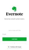 Evernote screenshot 1