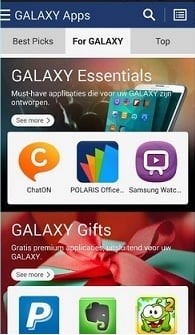 Galaxy Store, Apps e Serviços