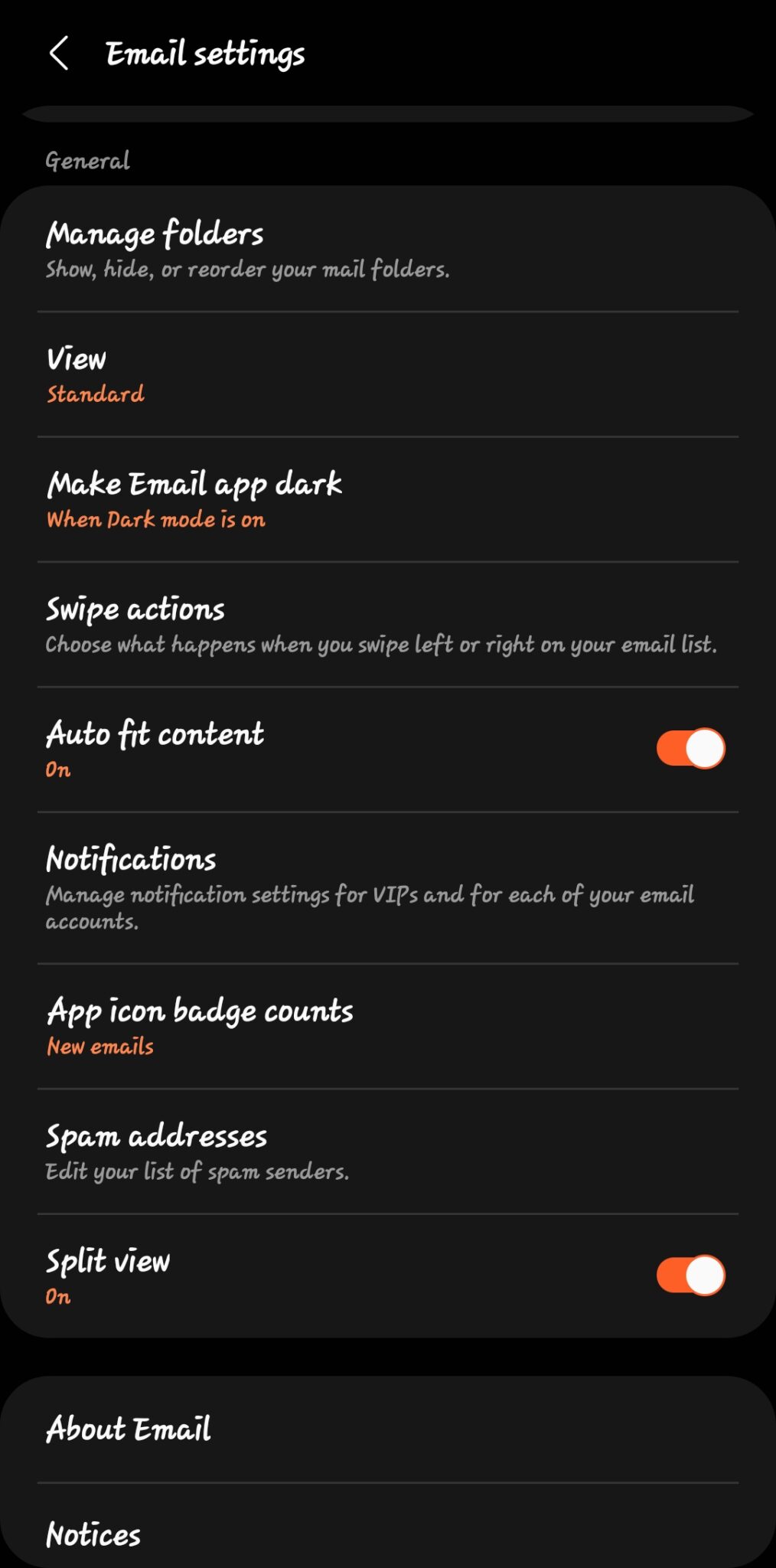 how to add email to samsung android