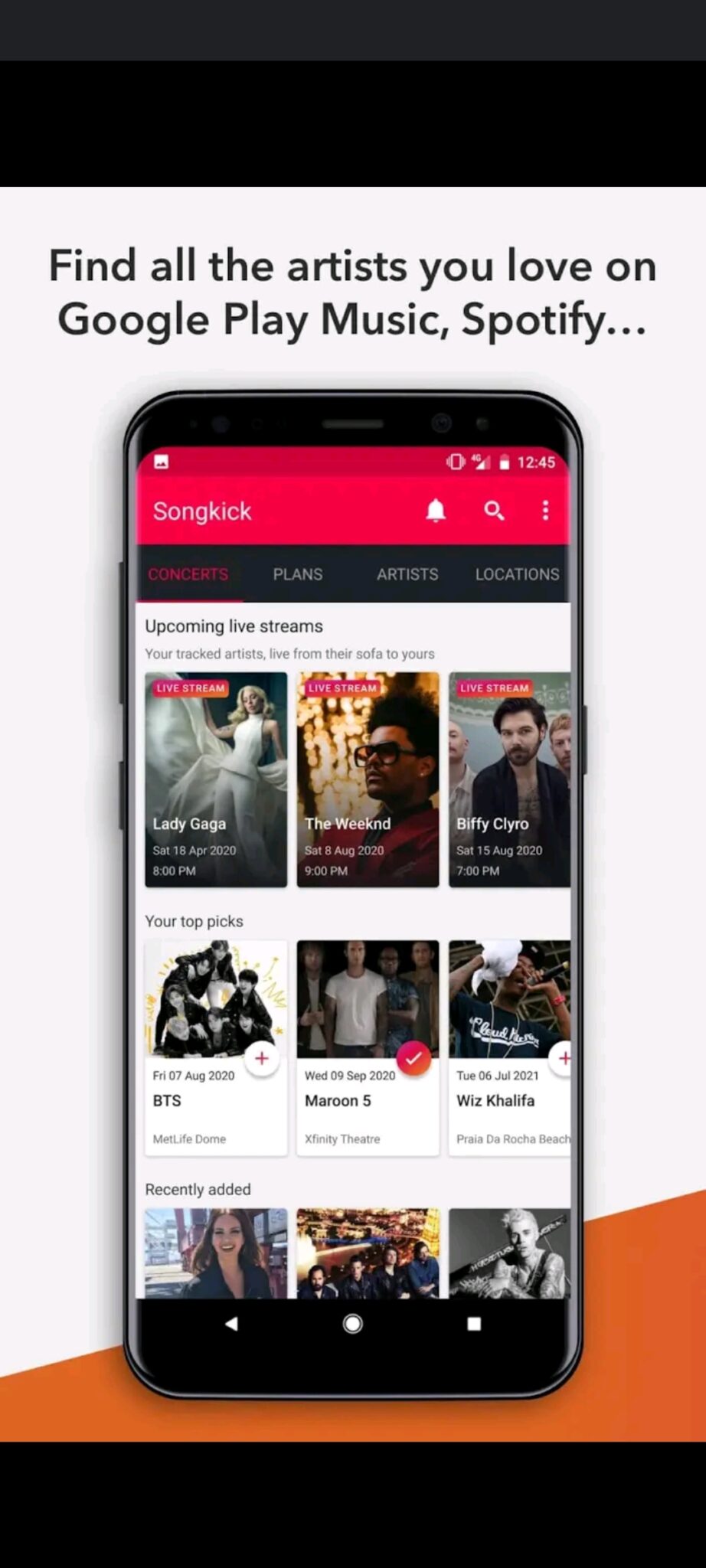 download songkick for artists