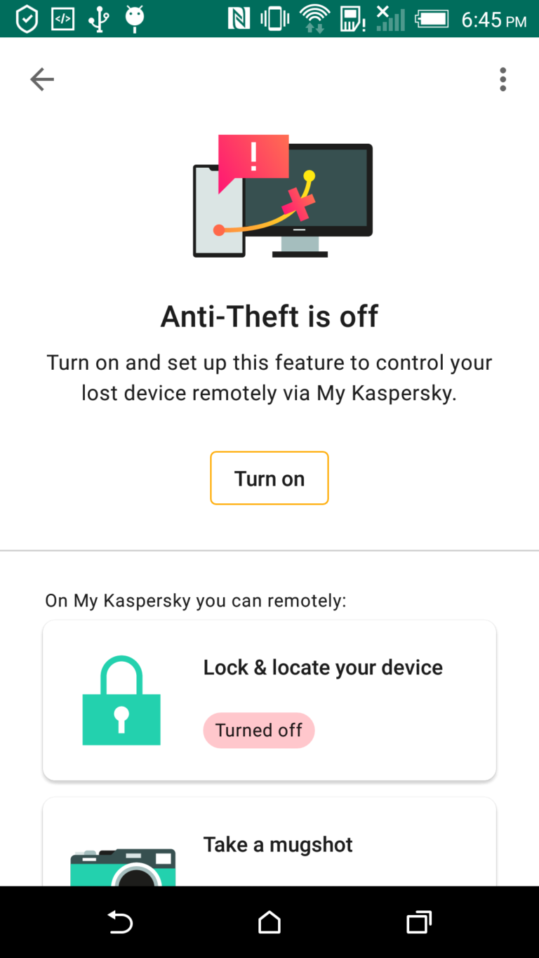 kaspersky app lock